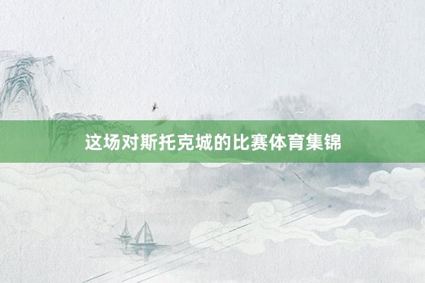 这场对斯托克城的比赛体育集锦