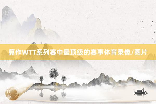 算作WTT系列赛中最顶级的赛事体育录像/图片