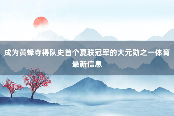 成为黄蜂夺得队史首个夏联冠军的大元勋之一体育最新信息