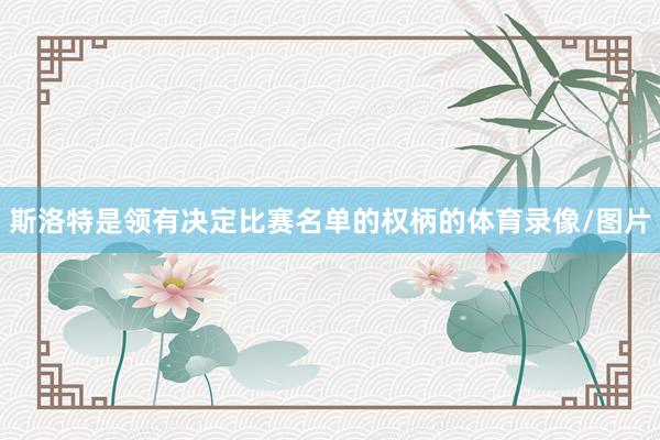 斯洛特是领有决定比赛名单的权柄的体育录像/图片