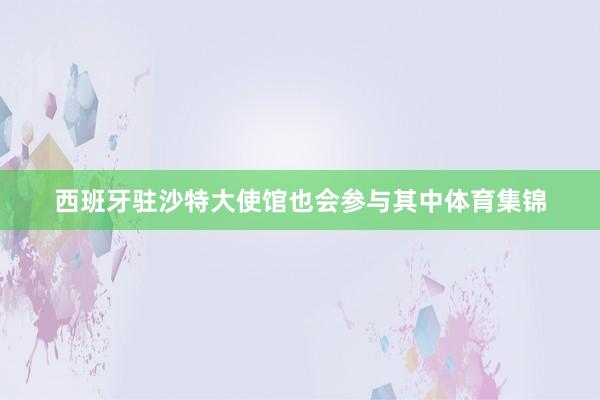 西班牙驻沙特大使馆也会参与其中体育集锦