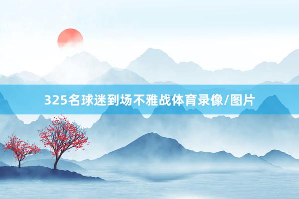 325名球迷到场不雅战体育录像/图片