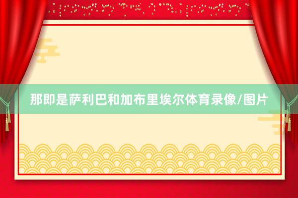 那即是萨利巴和加布里埃尔体育录像/图片
