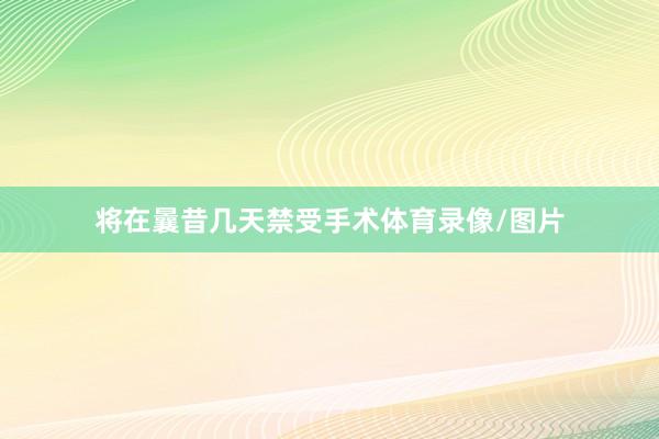 将在曩昔几天禁受手术体育录像/图片